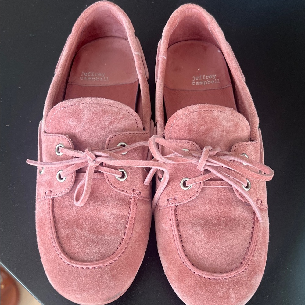 Jeffrey Campbell Dusty Rose Suede Loafers